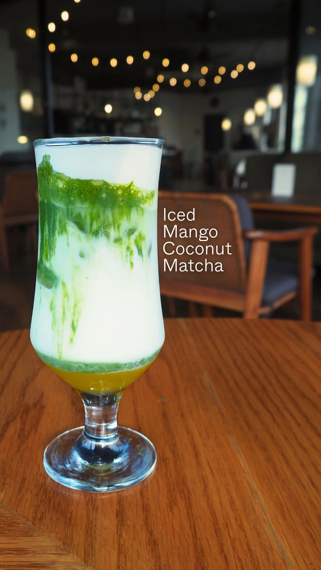 Iced Mango Coconut Matcha